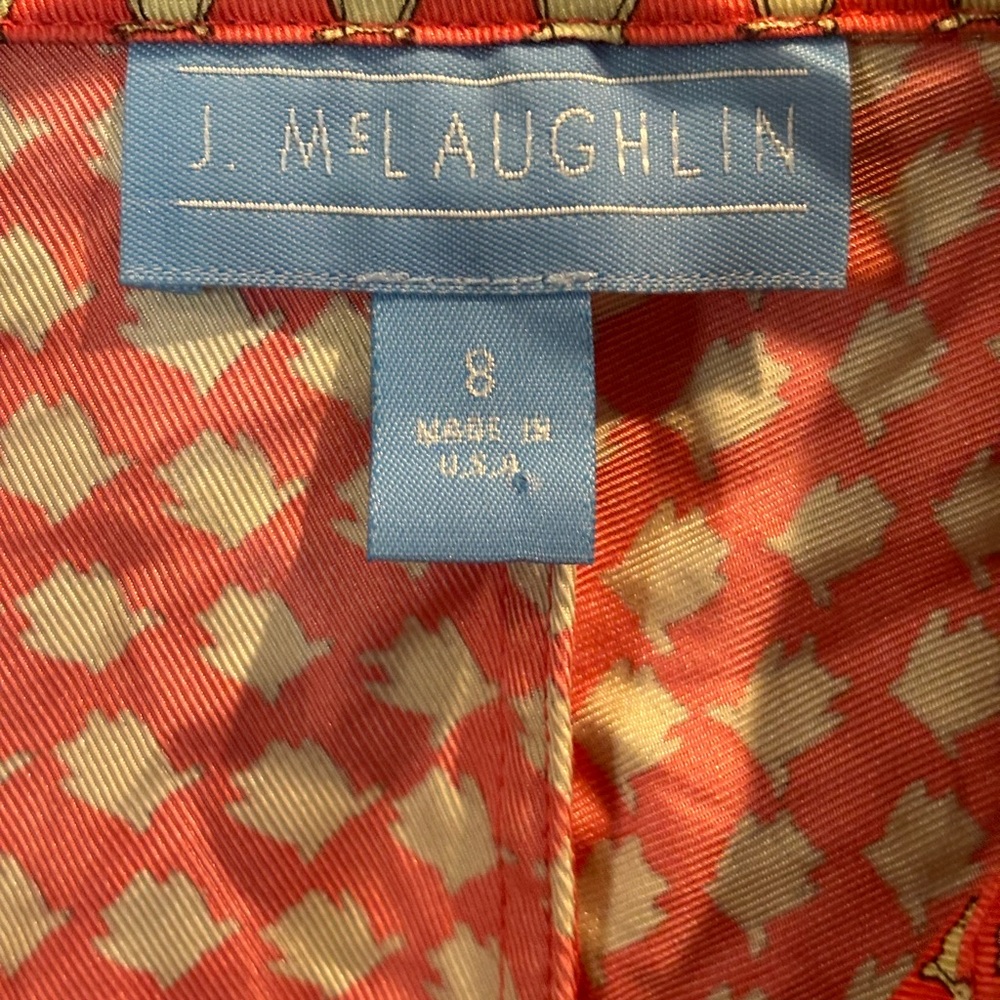 J. McLaughlin Red Polka Dot Blouse - Picture 6 of 8